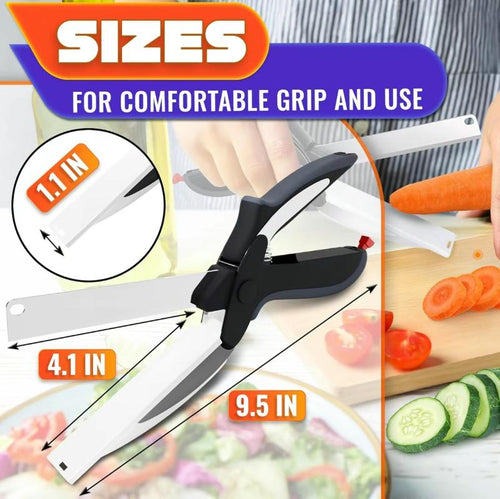 2-in-1 Kitchen Cutter: Cut Your Whole Meal Straight Into the Pot