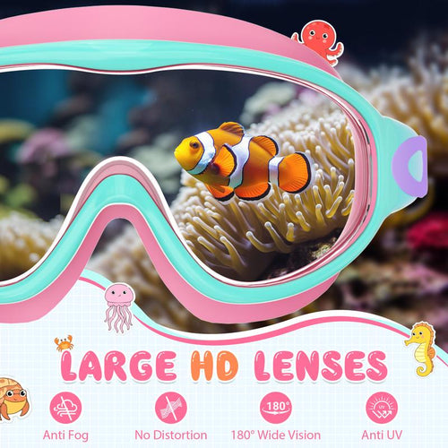 Kids Swim Goggles 2-Pack: Click and Swim