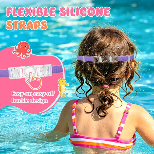 Kids Swim Goggles 2-Pack: Click and Swim