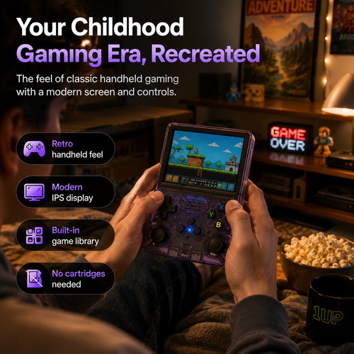 Retro Handheld Game Console: 15,000+ Classic Games in Your Pocket