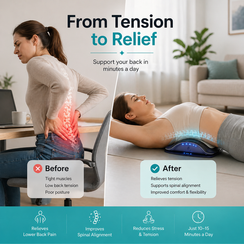 Vivly Lumbar Back Stretcher & Massager