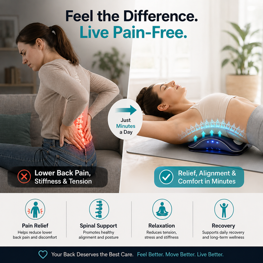 Vivly Lumbar Back Stretcher & Massager