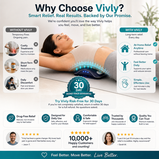 Vivly Lumbar Back Stretcher & Massager