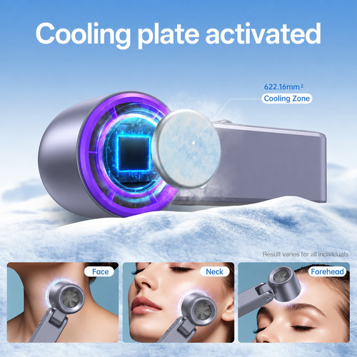 Handheld Fan with Instant Ice-Touch Cooling: Arrive Cool, Not Melting