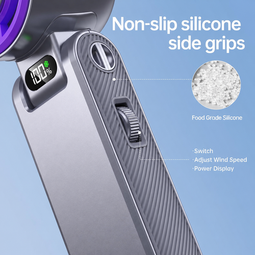 Handheld Fan with Instant Ice-Touch Cooling: Arrive Cool, Not Melting