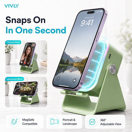 5-in-1 Set-and-Play Speaker Phone Stand: Instant Sound Hub