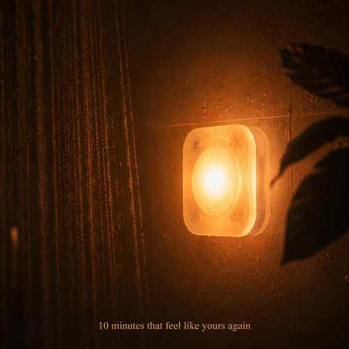 Low-Light Shower Light: Warm Sunset Glow for Night Wind-Down