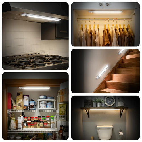Under Cabinet Motion Sensor Lights 2-Pack: 30-Second Install, Renovated-Kitchen Glow